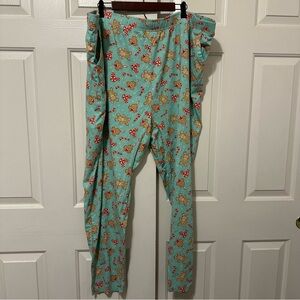 Disney Holiday Treats Pajama Bottoms Women’s 3X Mickey Mouse Christmas Lounge PJ